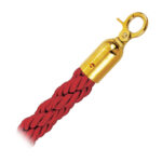 8006 Kötél, fonott, piros / arany, 150 cm