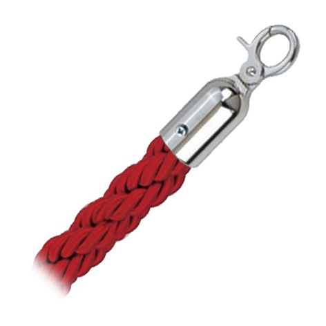 8008 Kötél, a kötött  piros / króm, 150 cm